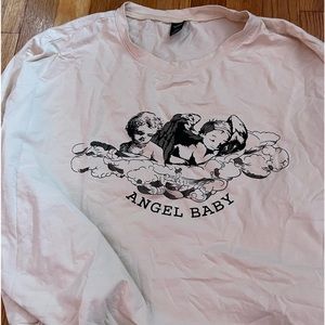 Angel crop t shirt